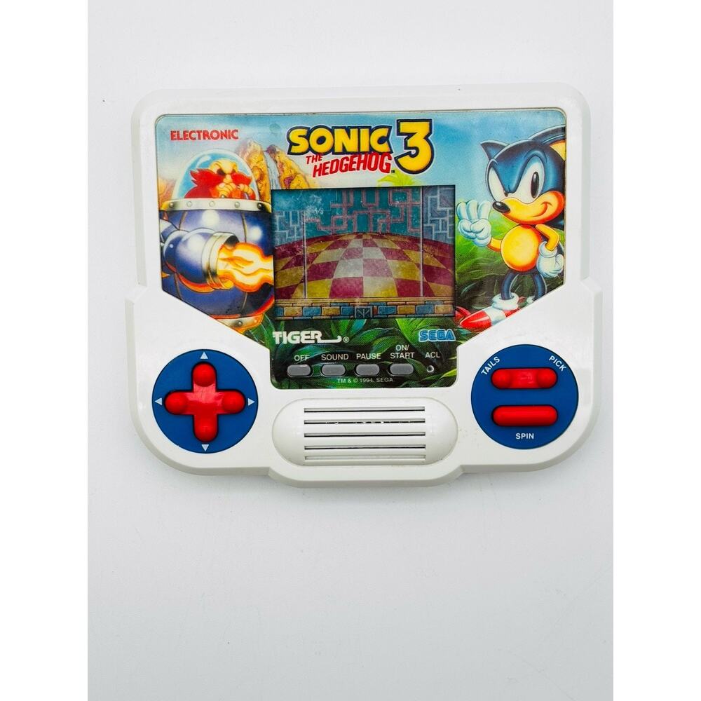 Vintage Tiger Electronics “Sonic The Hedgehog 3”Handheld Game- Tested & Working!